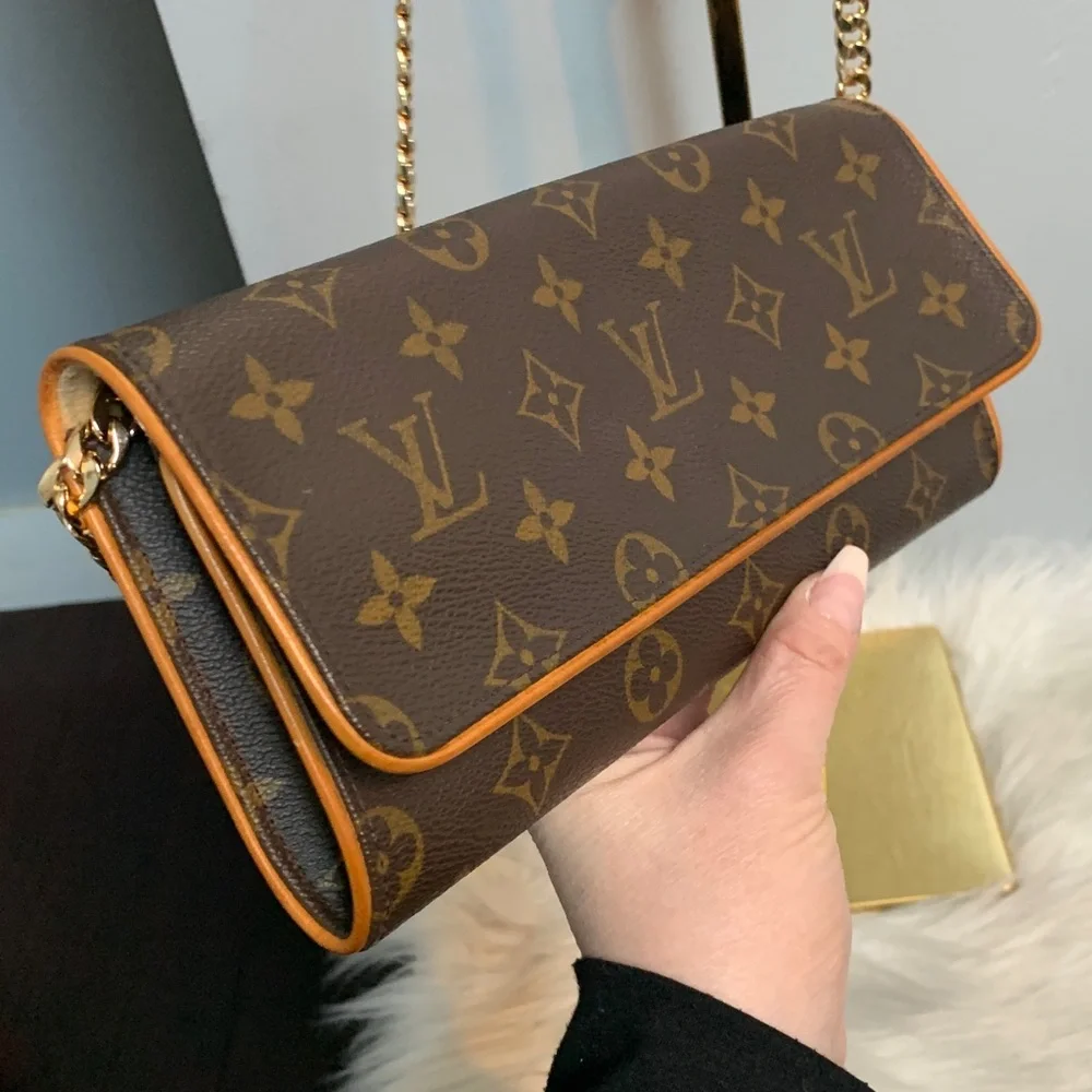 1999 authentic Louis Vuitton Twin Pochette GM crossbody w free chain - Picture 3 of 16